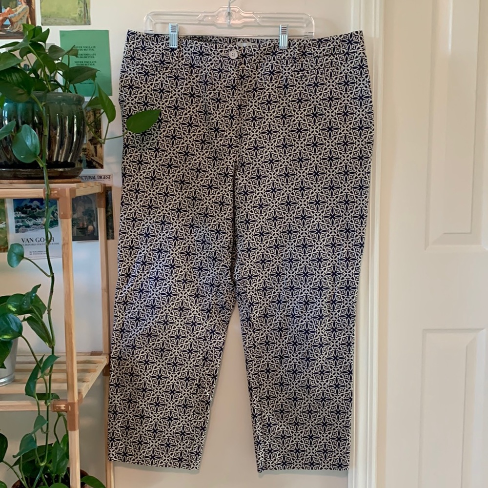 Talbots Corfu patterned pants